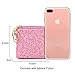 GEEAD Small Glitter Wallet for Women Girls Mini Coin Purse Pouches with Key Ring