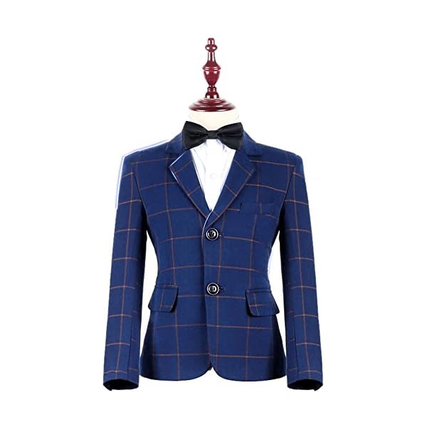 YuanLu Boys Colorful Formal Suits 5 Piece Slim Fit Dresswear Suit Set - Image 8