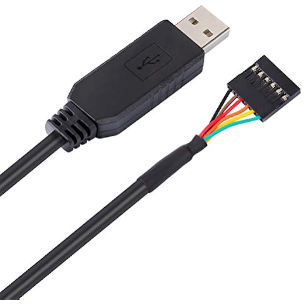 DTECH FTDI USB To TTL Serial 5V Adapter Cable 6 Pin 0.1 Inch Pitch
