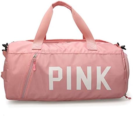 SPOROWJD NEW Love Pink Black Grey Gym Bag For Women Shoulder Sports Bag For Training Fitness Yoga Outdoor