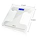 Anpro Digital Body Weight Bathroom Scale and Body Tape Measure Auto-On Technology Digital Body Weight Scale Tempered Glass High Precision Scale with Large LED Display,400 Pounds Capacity
