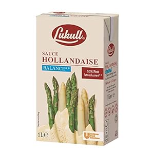 Lukull Sauce Hollandaise balance (15 Prozent Fett) zart, cremig und gelingsicher, 1er Pack (1 x 1 l)