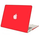 Mosiso Plastic Hard Case Cover for MacBook Air 11 Inch (Models: A1370 and A1465), Red