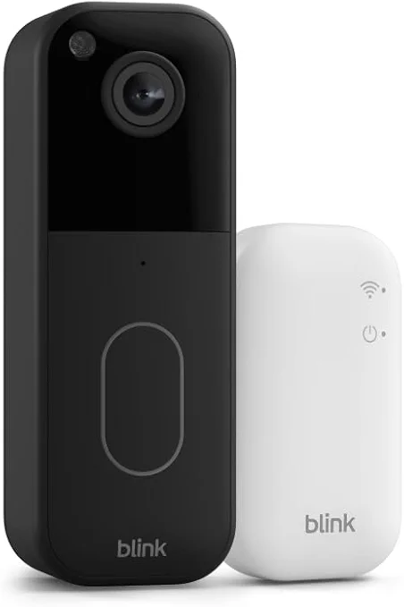 Blink Video Doorbell (newest model) – Head-to-toe HD view, two-year battery life, and simple setup. Sync Module Core included – System (Black)