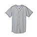 Augusta Sportswear MEN'S WICKING MESH BUTTON FRONT BASEBALL JERSEY WITH BRAID TRIM