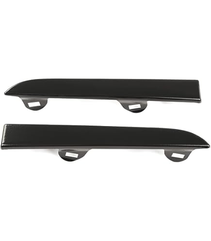 NSI Front Bumper Grille Headlight Filler Trim Panel Set – For Toyota Tacoma 2012-2015, Black, Clip-On