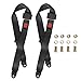 Universal Lap Seat Belt, 2 Point Adjustable Harness Kit for Go Kart, UTV, Buggies, Club Golf Cart, Van, VR, Bus,Truck, Cars, 2 Pack