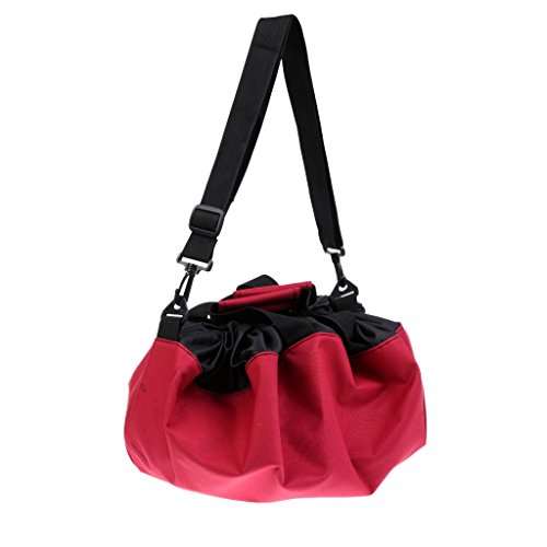 Prettyia Durable Wetsuit Changing Mat/Waterproof Dry-Bag with Handles Straps - Red, 85cm