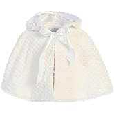 Made in USA - White Cardigan for Girls - Faux Fur Sweaters for Girls - Dress Bolero for Toddler - Baby Kids Shrug