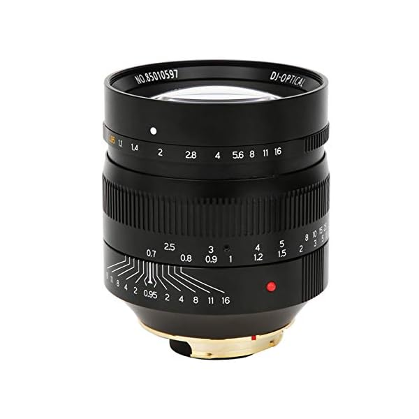 Plyisty 50 mm F0,95 Full Fame Manuelles Objektiv mit großer Blende für spiegelloses Leica M-Mount-Kamera-Porträt mit…