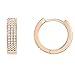 PAVOI 14K Gold Lab Diamond Cuff Earrings Huggie Stud (Rose Gold)