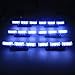 XKTTSUEERCRR 54 LED Emergency Vehicle Strobe Lights Bars Warning Deck Dash Grille White