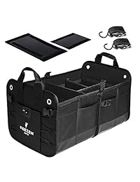 Feezen   Organizador para maletero de coche, ideal para SUV, vehículo, camión, coche, minivan, casa, construcción resistente, parte inferior impermeable antideslizante