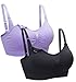 SUEKAPHIN 2PACK Nursing Bra Wireless Bra Women's Sleeping Maternity Bra Breastfeeding Bra