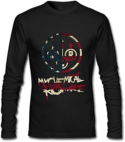 NNKEY Men's Long Sleeve My Chemical Romance Band T-shirt Black M