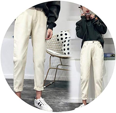 2019 New Women Harem Pants Jeans Spring Summer High Waist Solid Pants Female Solid Denim Pants