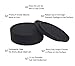 Kitchen Basix Sleek Silicone Coasters, Set of 8 - Black