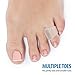 Natracure Advanced Gel Toe Separator (w/Toe Loop) - Spacer, Corrector, Straightener to Cushion and Align Bent, Crooked, Overlapping Toes - Corns, Pinky Tailor Bunions - (1104-M CAT 2PK) - Size: Small