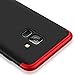 Galaxy A8 2018 Case, HONTECH 3 in 1 360 Full Protection Thin Hard Cover for Samsung Galaxy A8 2018 (Black)