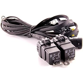 Amazon.com: Xentec Universal relay wiring harness for all ... 9006 bi xenon wiring harness 
