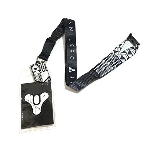 Destiny symbol pattern lanyard keychain holder with id …