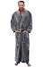 Del Rossa Mens Fleece Robe, Long Bathrobe