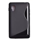 Einzige Slim Fit Flexible S-Line TPU Silicone shell Case Cover for LG Optimus L4 II E440 / LG39C with Premium Universal Screen-Stylus (Black)