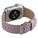 for Apple Watch Band 38mm Series 1 Series 2 Series 3,TOROTOP Luxury Light Pink Genuine Leather Watch Band Strap Replacement Wrist Band with Adapter Clasp for 38mm Apple Watch & Sport & Edition