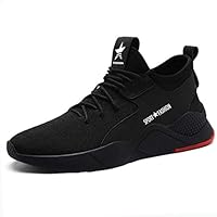 SITAILE Safety Steel Toe Shoes for Men and Women Breathable Lightweight Puncture Proof Work Construction Sneakers C Black Size 10.5 Women/9 Men