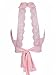 PERSUN Women's Pink Plunge High Neck Lace Backless Bikini Crop Top
