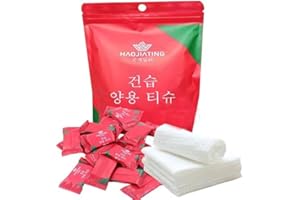 HI FINE CARE Compressed Towels Portable Disposable Compressed Cotton Coin Tissue Towel for Travel, Camping, Hiking, Sport, Beauty Salon, Home Hand Wipes 100Pcs (8.5in×8.5in)