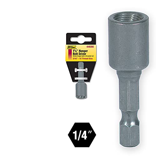 Ivy Classic 44688 1/4"20 Hanger Bolt Driver, Impact Plus, 1/Card