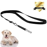 ONSON Dog Whistle to Stop Barking - Ultrasonic Patrol Sound Repellent Repeller - Adjustable Pitch in Black Color with FREE Premium Quality Lanyard Strap - Train Your Dog (black)