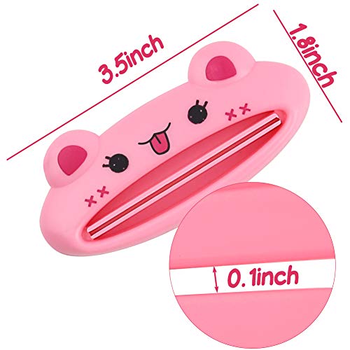 LOVEINUSA 10Pcs Toothpaste Tube Squeezer,3.5inch Animal Toothpaste Squeezer Tube Squeezer Toothpaste Clip for Extruding Toothpaste Facial Washing Milk Tomato Sauce and Other Tubular Items