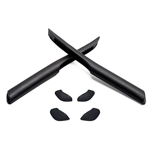 Replacement Earsocks & Nosepieces Rubber Kits for Oakley Fast Jacket/Jacket XL (Black, 0)