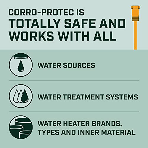CorroProtec™ Powered Anode Rod for Water Heater, 20Year Warranty