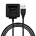 Fitbit Blaze Charger, QIBOX Replacement Charging Cable Charger Dock for Fitbit Blaze Smart Fitness Watch Premium Quality One Year Warranty (Black)