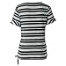 STRIPELAND Women’s T-Shirt,Short Sleeve Round/V-Neck Striped/Solid Classic-Fit Casual Blousethumb 3