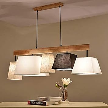 lampara de techo moderna lampara de techo de madera mesa de comedor lampara de la sala sala de estar balcon dormitorio