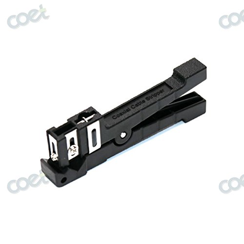 Fiber Optic Cable Stripping Tool Fiber Stripper Komshine 45-165 Coaxial Cable Stripper with One Extra Blade - Thumbnail 2
