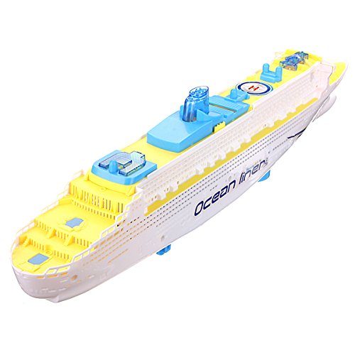 SICA Ocean Liner Ship Boat Electric Toy Flash LED Lights Sounds Kid Gift - Thumbnail 5