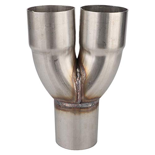 Y Pipe Exhaust Y Connector Stainless Dual Pipe Universal Stainless Exhaust Y Pipe