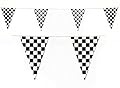 100â€™ Feet Plastic Checkered Flag Decoration Racing/Nascar Car Flag Decor For Parties Fun Triangles Squares