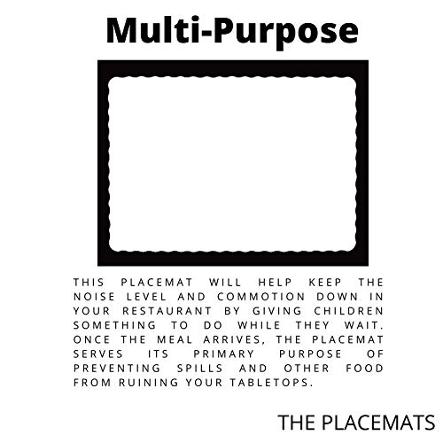 Rectangle Disposable Paper Placemat (100 Pack) 10 x 14 Inches White