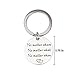 2PCS Couples Keychains Stainless Steel Pendant Lover Keychain You are My Person You Will Always Be My Person Best Friends Gift for Valentines Day Anniversary Wedding Birthday Gift