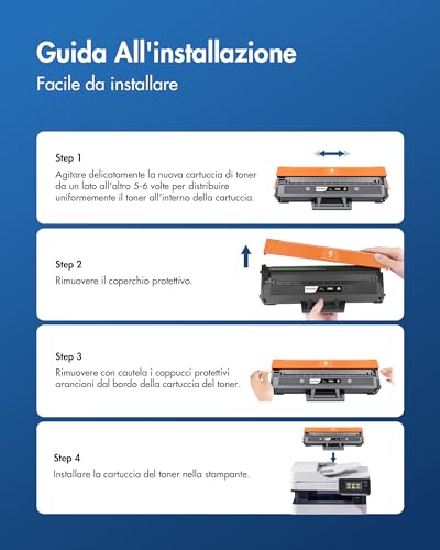 VIPGOOD 106A Toner with Chip Compatible for HP 106A W1106A Laser Toner Cartridges 107w 107a 107r for MFP 137fnw 137fwg 135a 135r 135w 135wg (Black, 2-Pack)