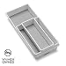 madesmart Classic 3-Tray Bin Pack - White | CLASSIC COLLECTION | Multi-Purpose Storage | Soft-grip Lining and Non-slip Rubber Feet | Durable | BPA-Free primary