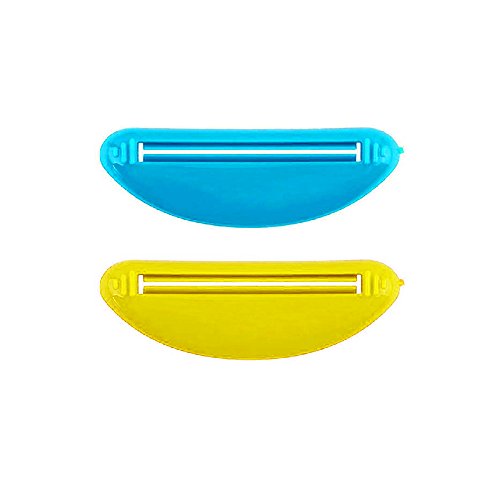 4 x Toothpaste Squeezer Plastic Tube Bathroom Extract Dispenser Holder Rolling