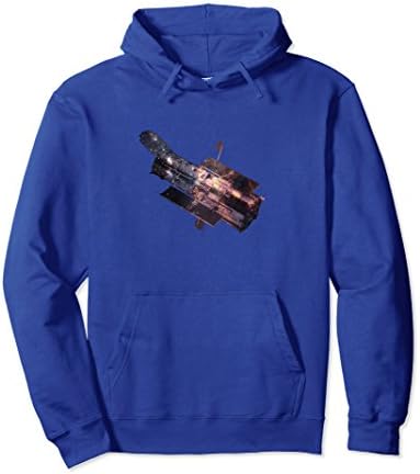 Unisex Galaxy Hubble Telescope Space Pullover Hoodie Large Royal Blue