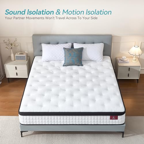 Doublelife Single Mattress 3FT, 11 Inch Gel Memory Foam 9 Zone Orthopedic Mattress, Breathable Foam with Individually Pocket Spring, Motion Isolation, Edge Support(90x190x28cm)